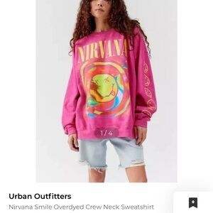 Urban Outfitters Pink Nirvana Sweatshirt